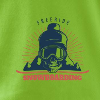 Freeride snowboarding lebka