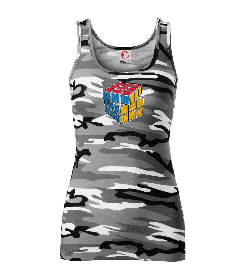 Rubikova kocka kreslená Rubikova kocka kreslená