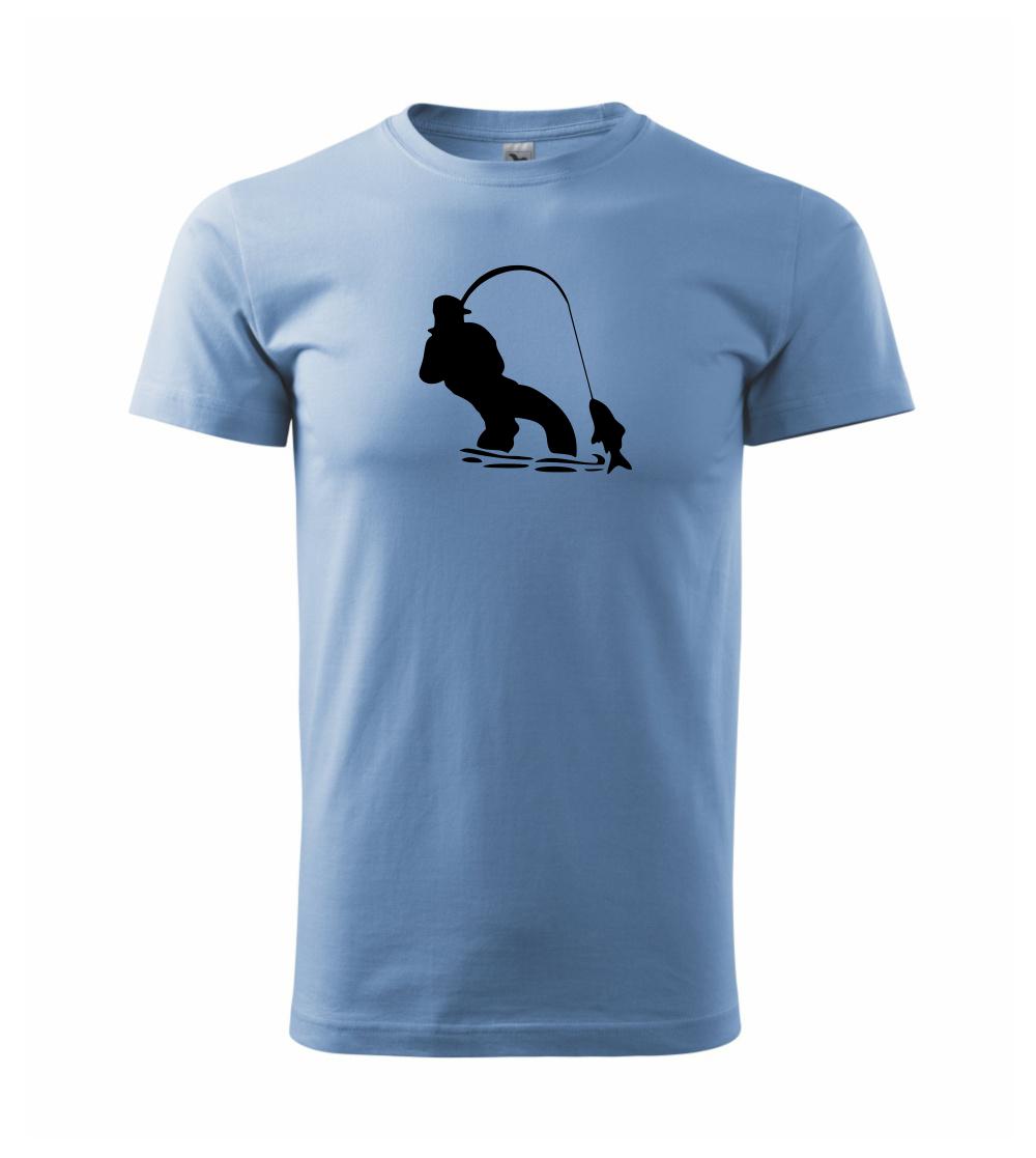 Rybár ťahajúce rybu Rybár ťahajúce rybu