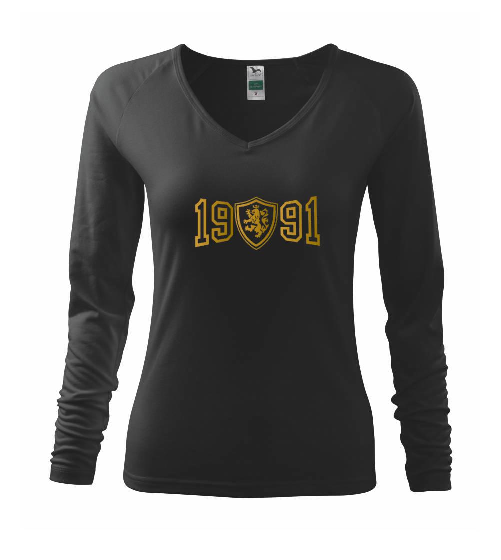 Narodeninové tričká - Narodeninový motív - znak - zlatá potlač - Tričko dámske Elegance