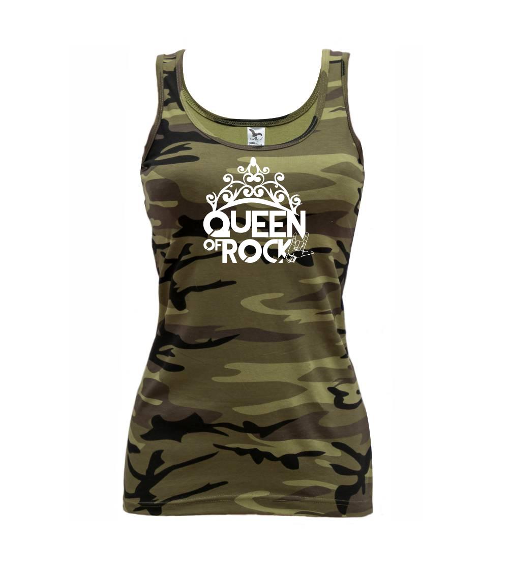 Queen of Rock - Maskáčové tielko