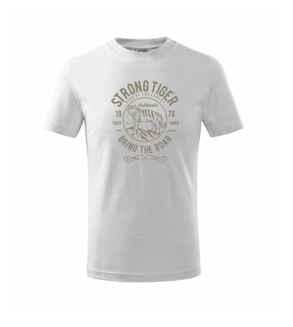 Tričká so zvieratami - Strong Tiger - Tričko detské bavlnené