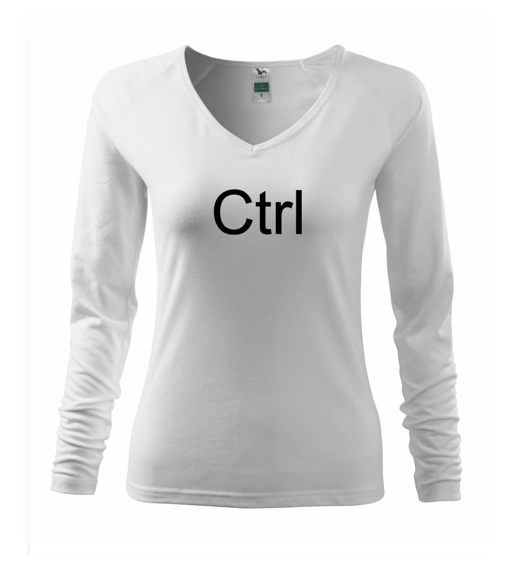 Tričká pre ajťákov - Ctrl - Tričko dámske Elegance