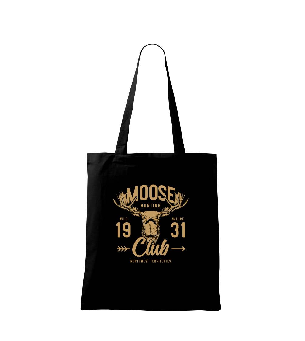 Tričká so zvieratami - Moose club - Taška bavlnená