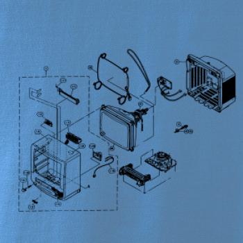 Nákres starý CRT televízor