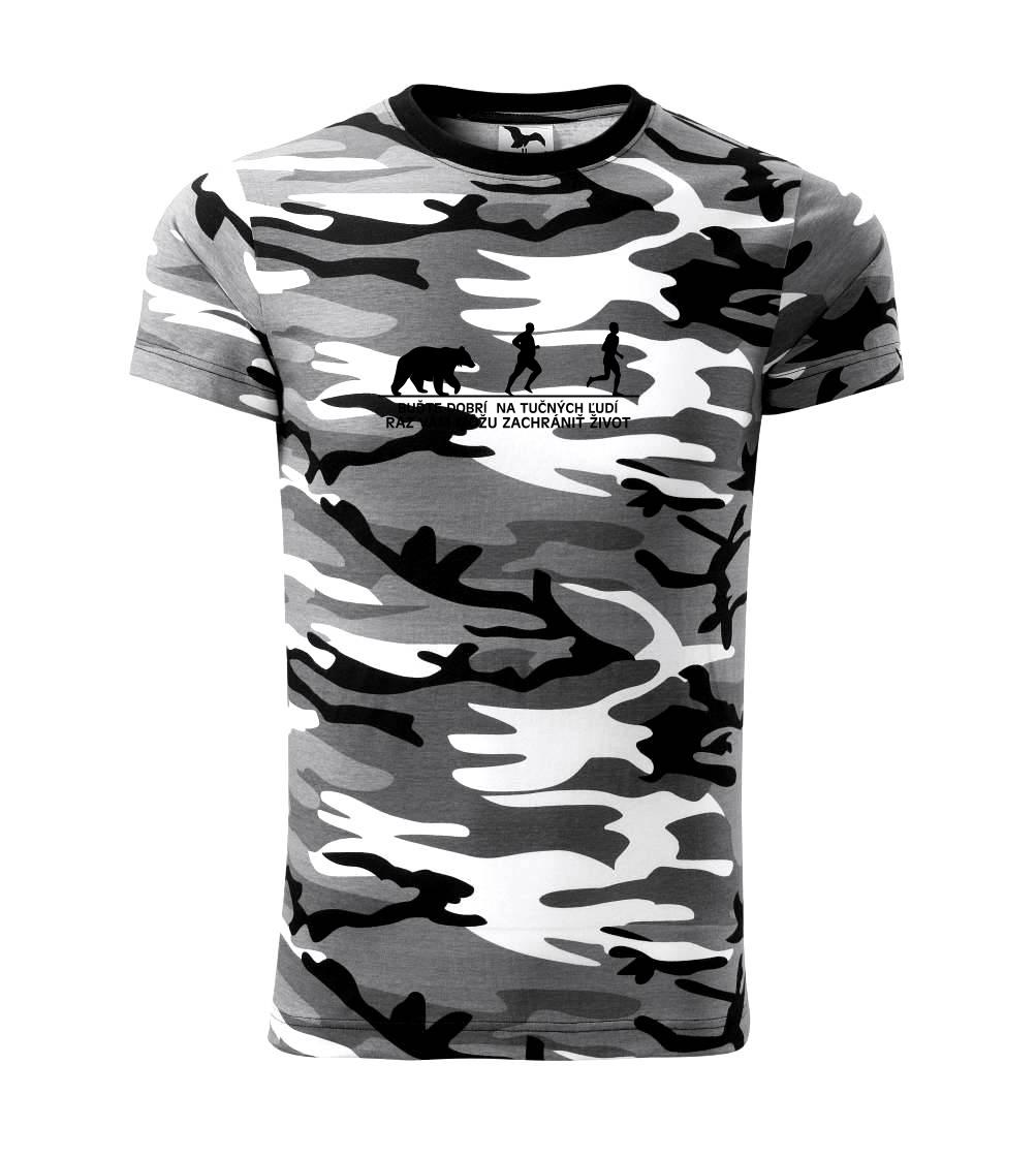 Buďte dobrí na tučných ľudí - Army CAMOUFLAGE