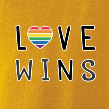 Love wins nápis