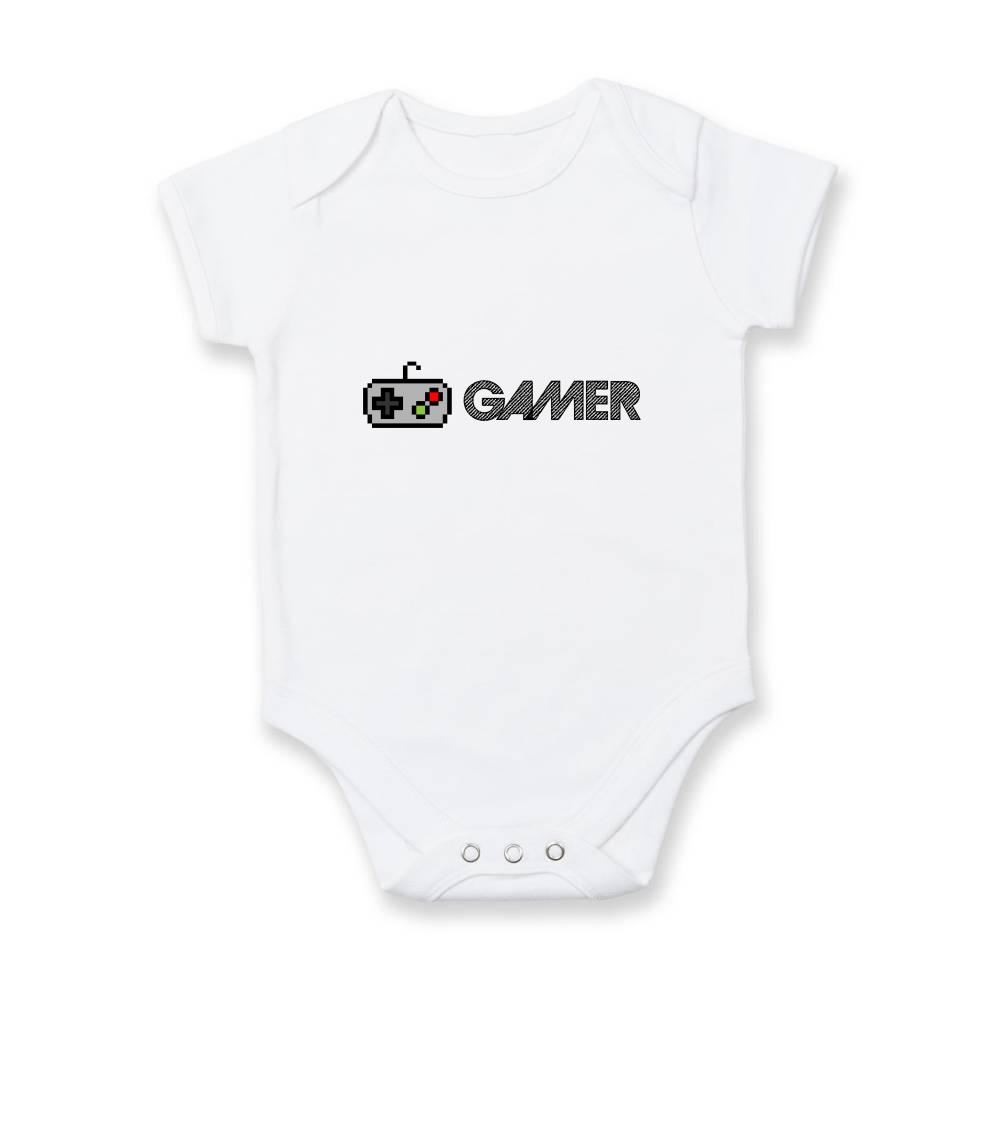 Tričká pre ajťákov - Gamer - ikona gamepad - Body dojčenské s krátkym rukávom