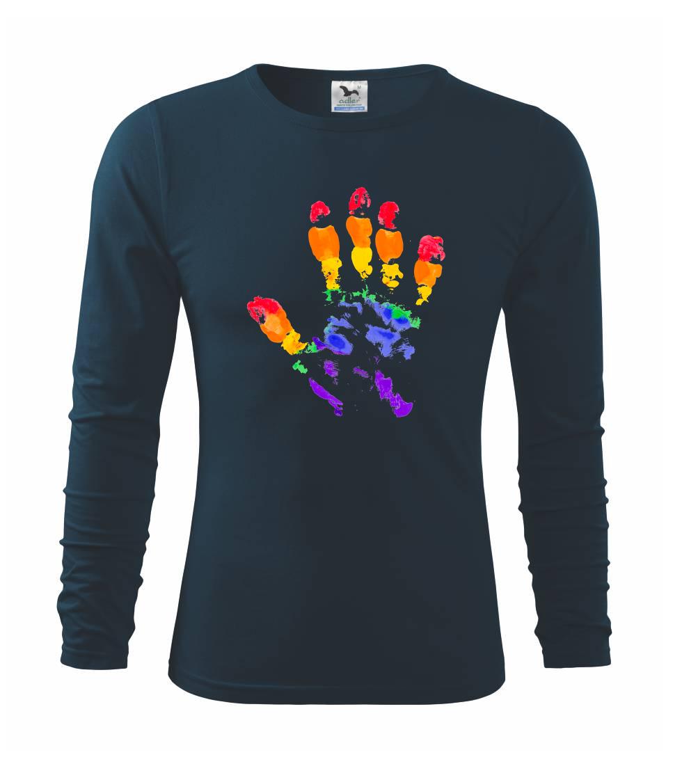 LGBT hand print LGBT hand print