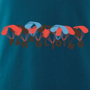 Paragliding nápis s padáky