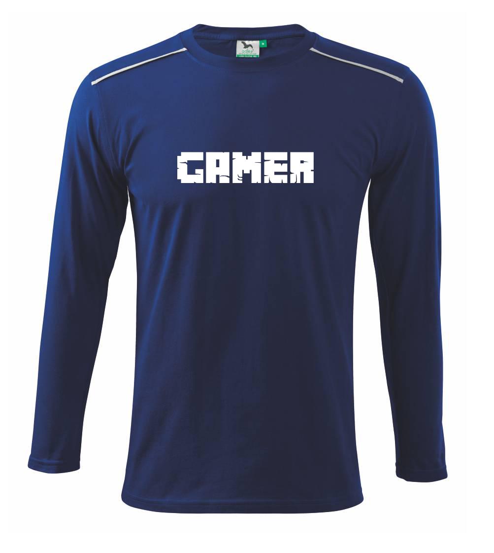 Tričká pre ajťákov - Gamer nápis - Tričko s dlhým rukávom Long Sleeve