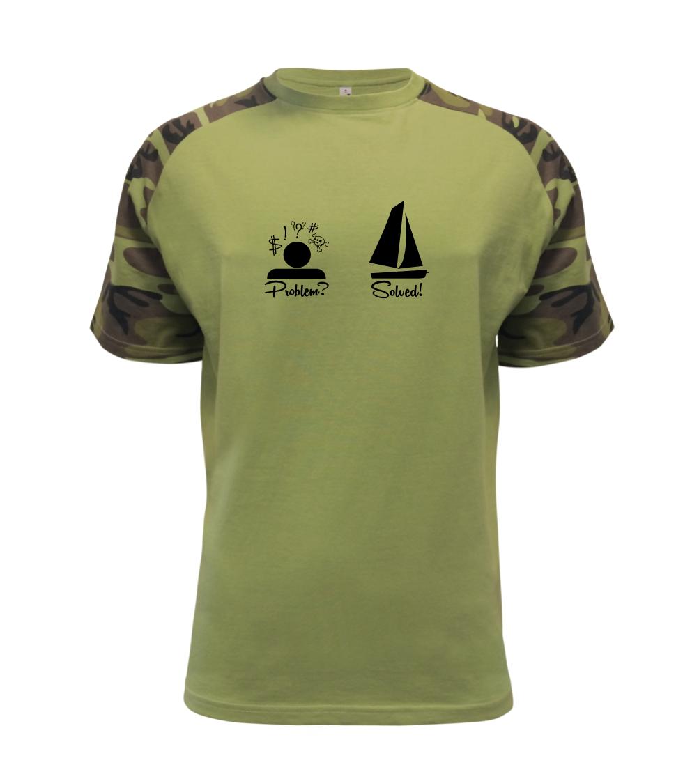 Tričká Problem Solved - Problem solved - plachetnica - Raglan Military