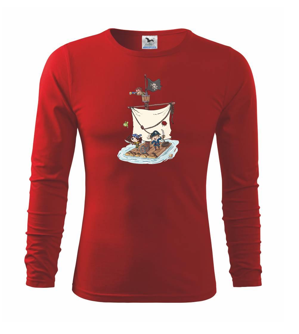 Vodácke tričká - Pirátska posádka - Tričko detské Long Sleeve