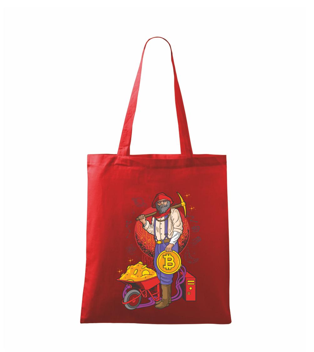 Baník ťaží Bitcoiny