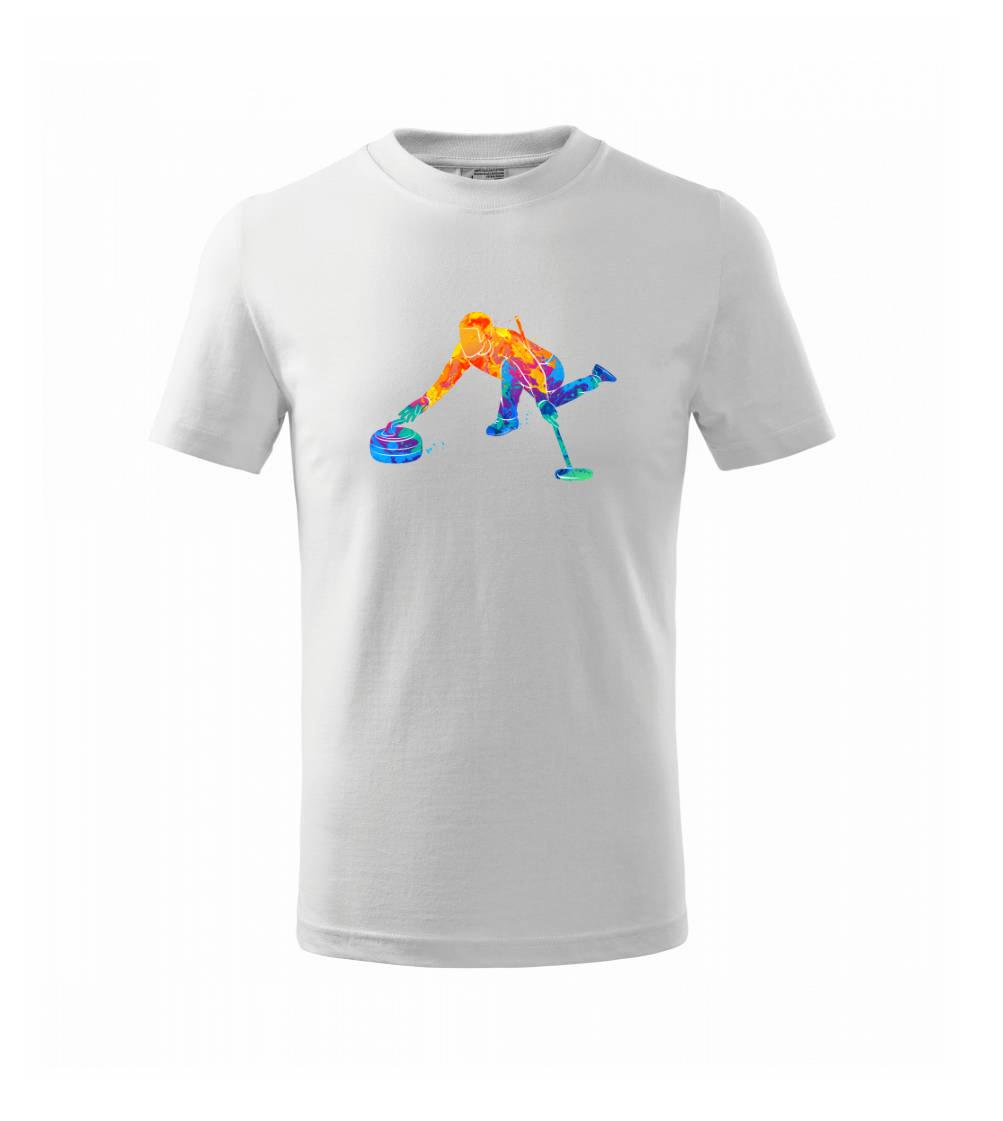 Ostatné športy - Curling splash - Tričko detské bavlnené