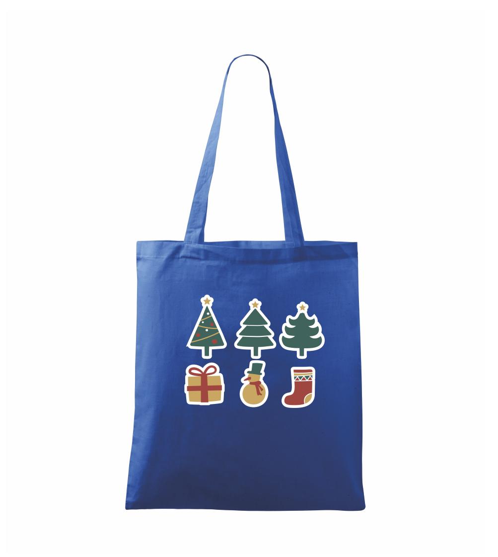 Vianočná sada - stromčeky a darčeky