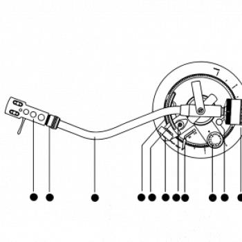 Nákres rameno gramofónu