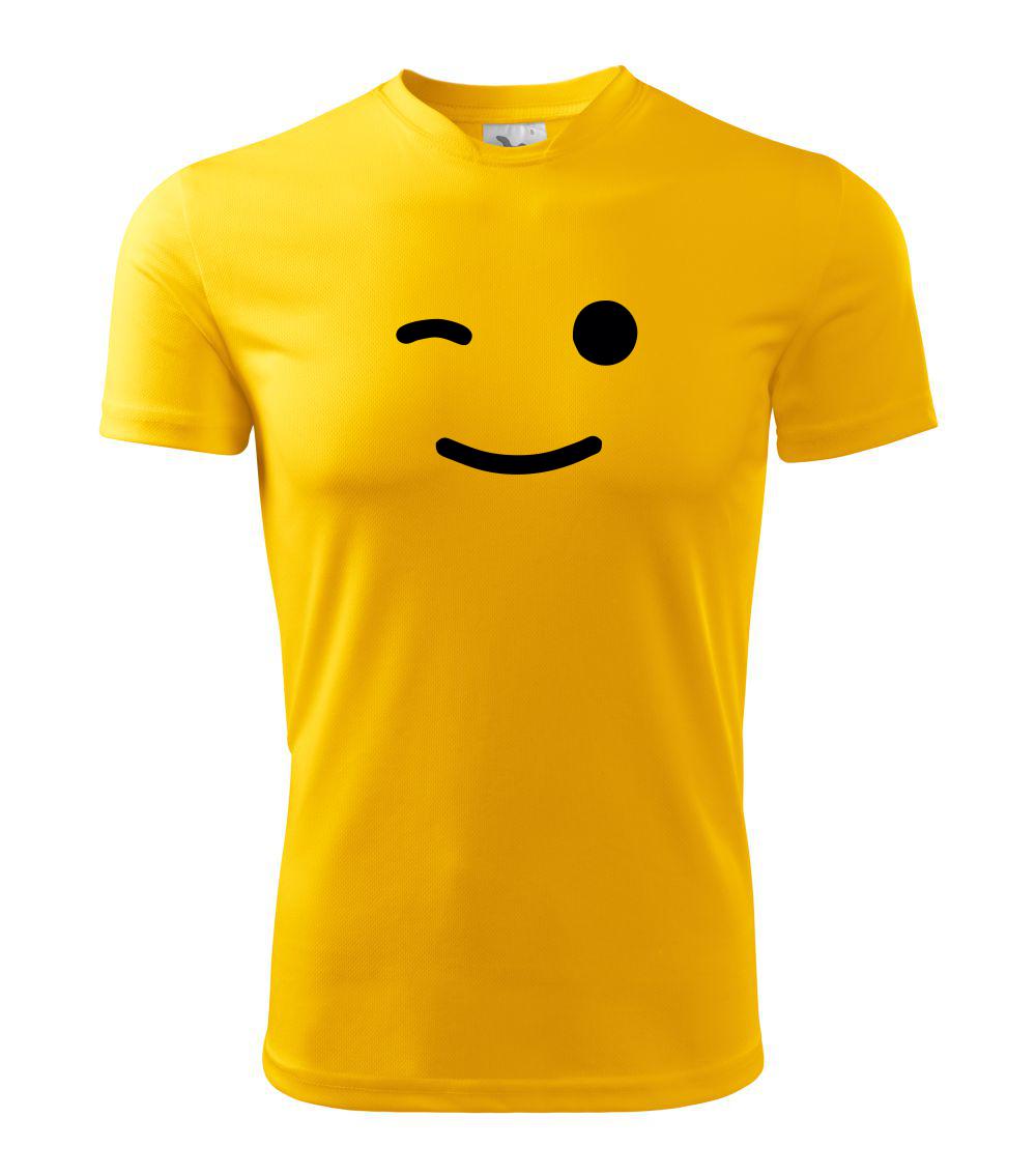 E-shop Žmurkajúci smajlík - Detské tričko fantasy športové tričko