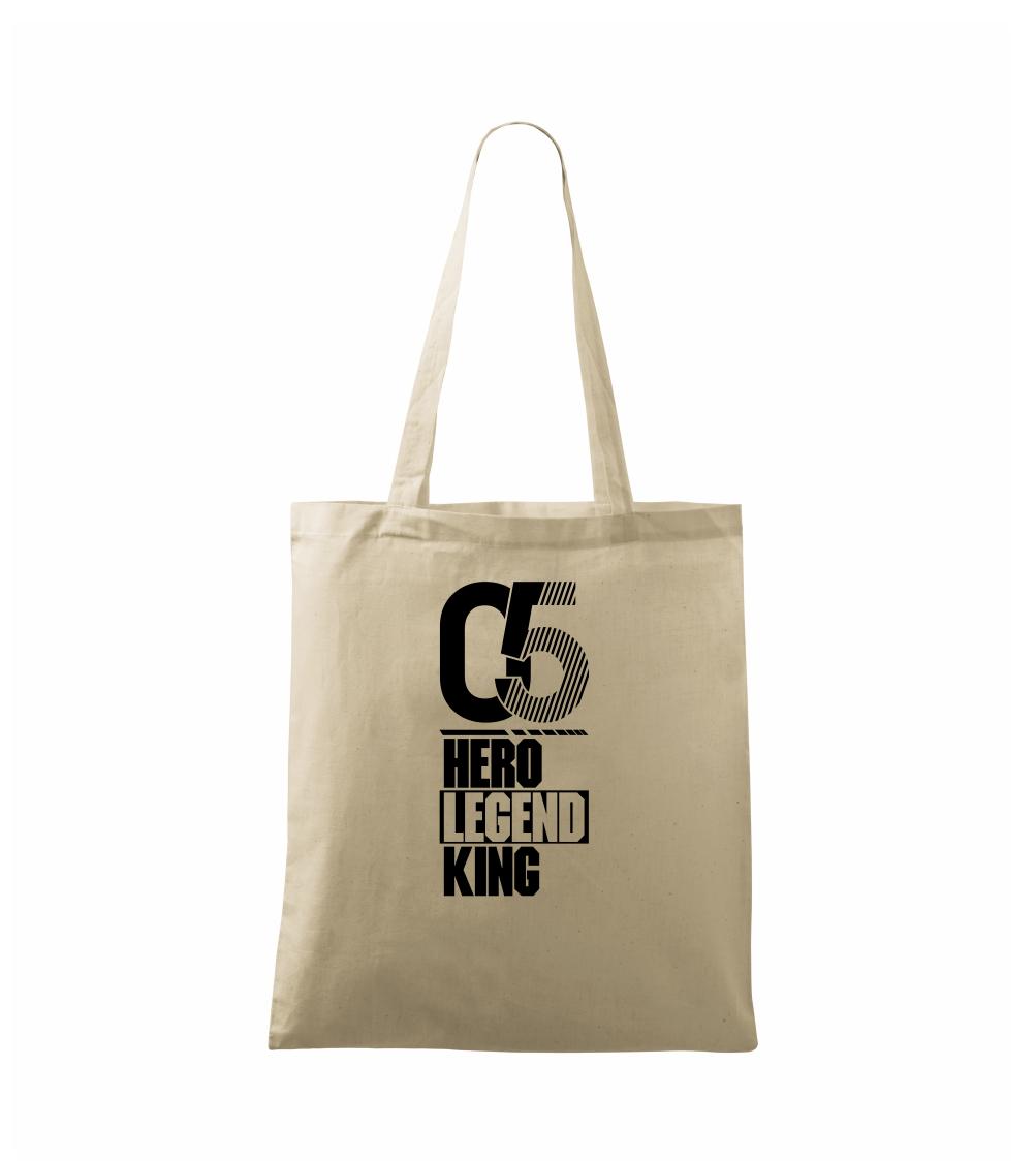 Narodeninové tričká pre hrdinov - Hero, Legend, King x Queen 2005 - Taška bavlnená