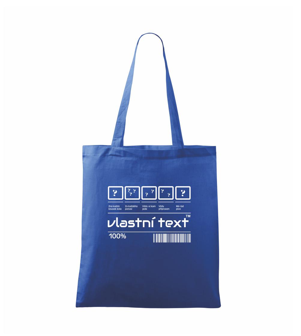 Čiarový kód - Vlastný text