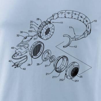 Nákres slúchadlo s mikrofónom