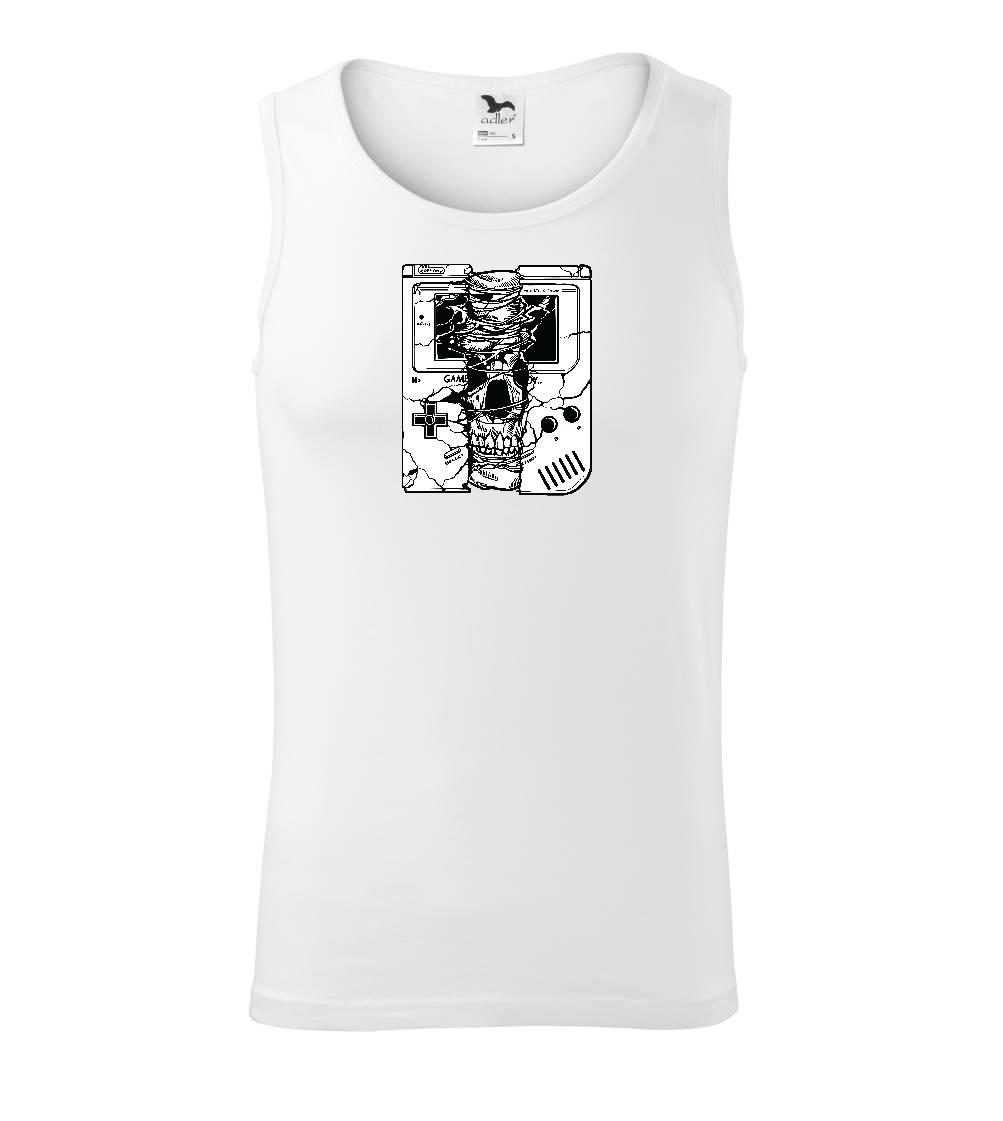 Tričká pre ajťákov - Gameboy Skull - Tielko pánske Core