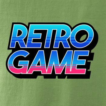Retro game nápis farebný