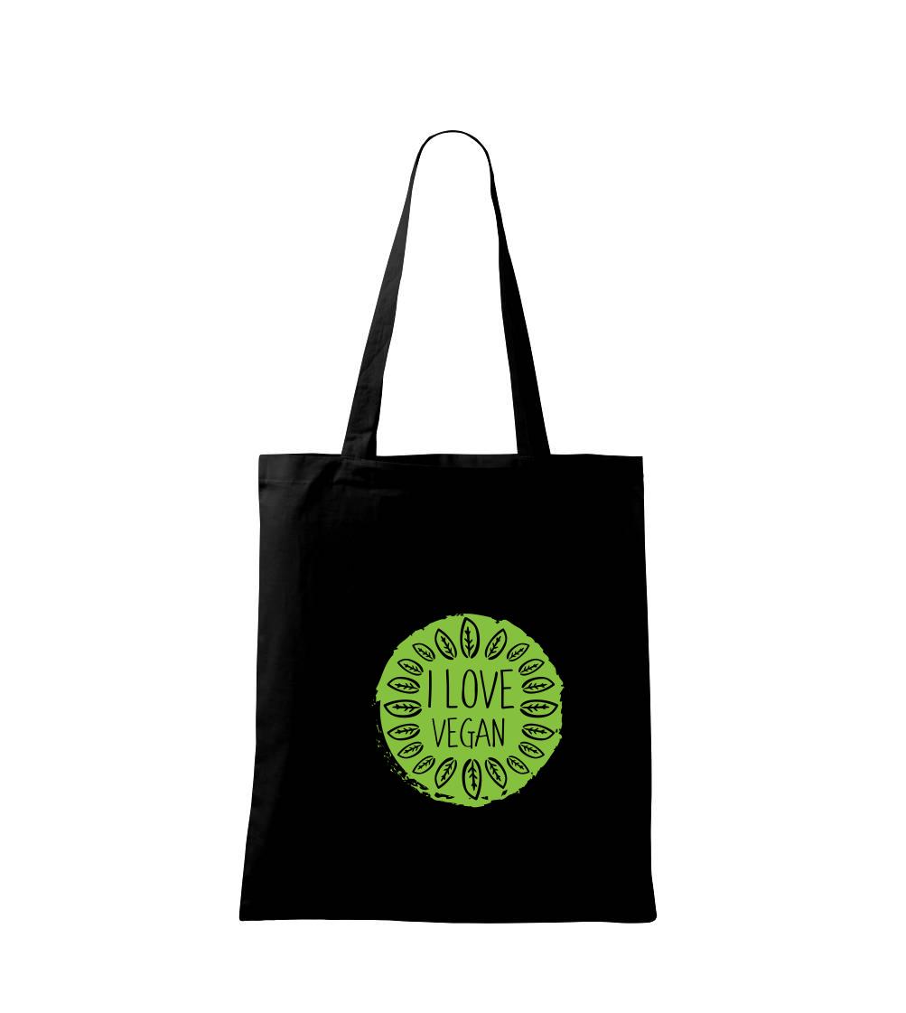 I love vegan v kruhu