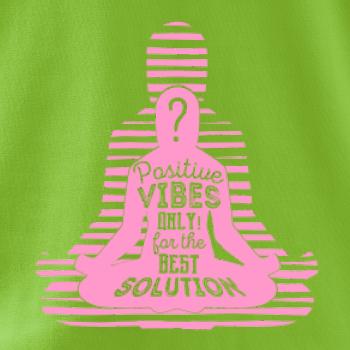 Joga - positive vibes only ružová