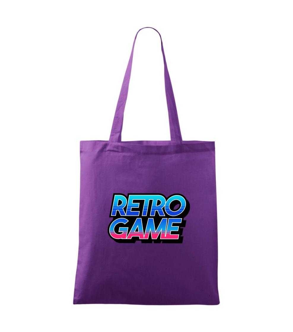Retro game nápis farebný