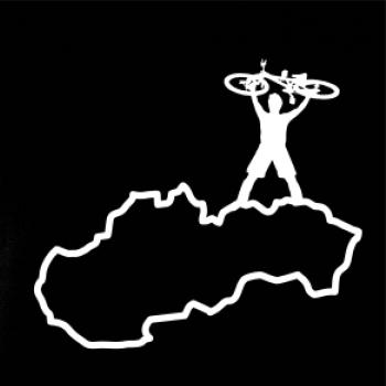 Mapa SK - cyklista na prsiach