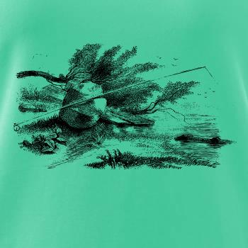 Kreslený prút opretý o kameň