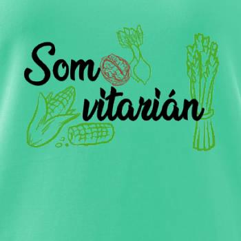 Som vitarián - nápis Som vitarián - nápis