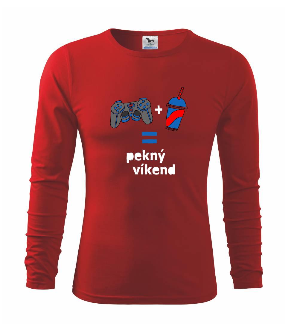Tričká pre ajťákov - Pekný víkend - Tričko s dlhým rukávom FIT-T long sleeve