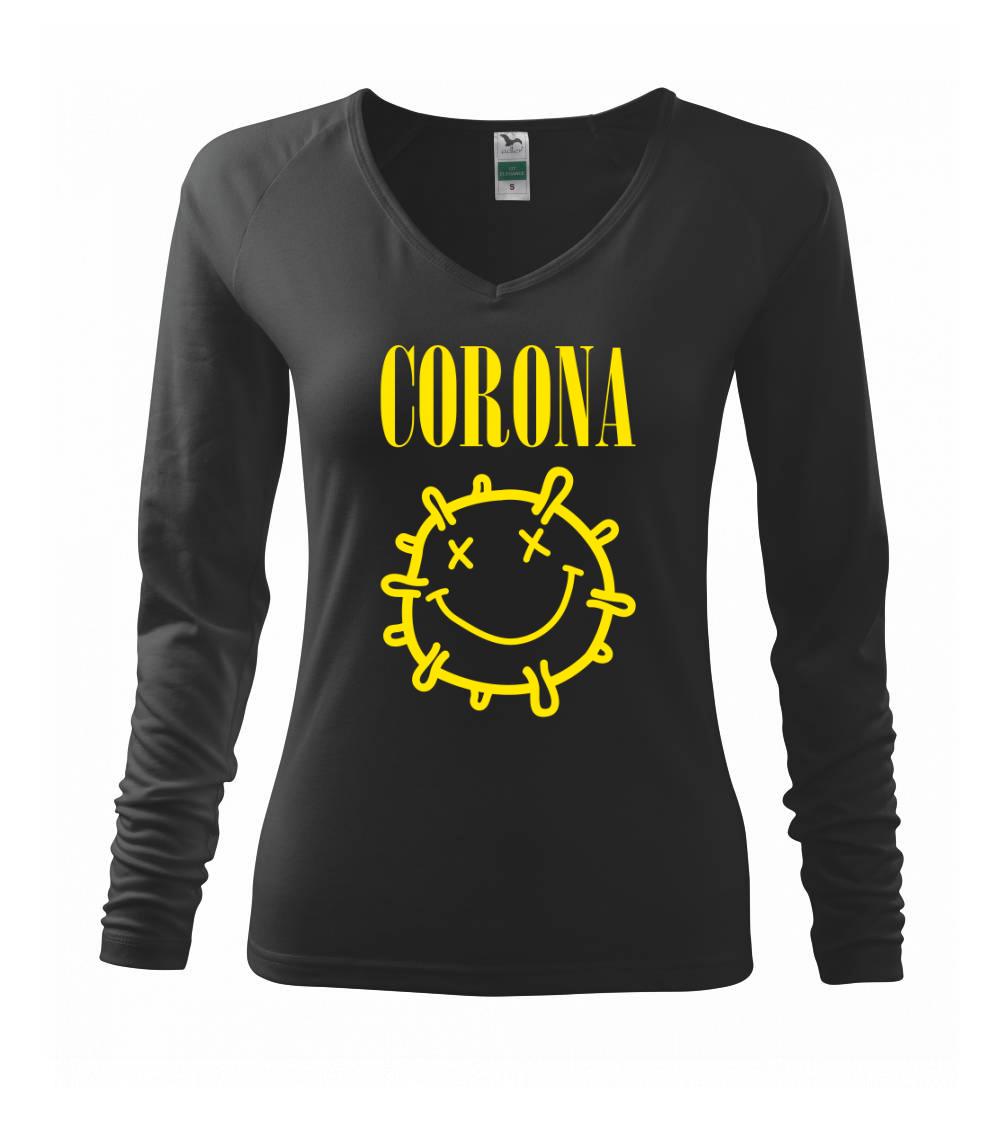 Corona žlté logo - Tričko dámske Elegance