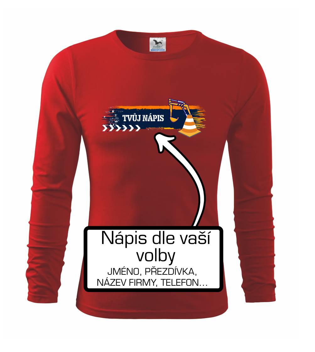 Stavba - vlastní nápis - bagrista