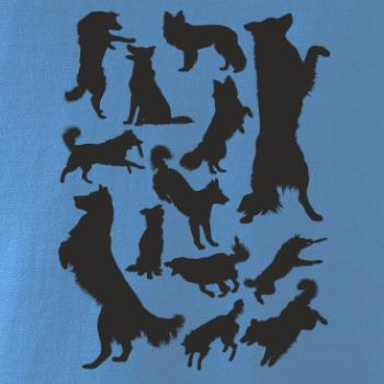 Border kólia siluety