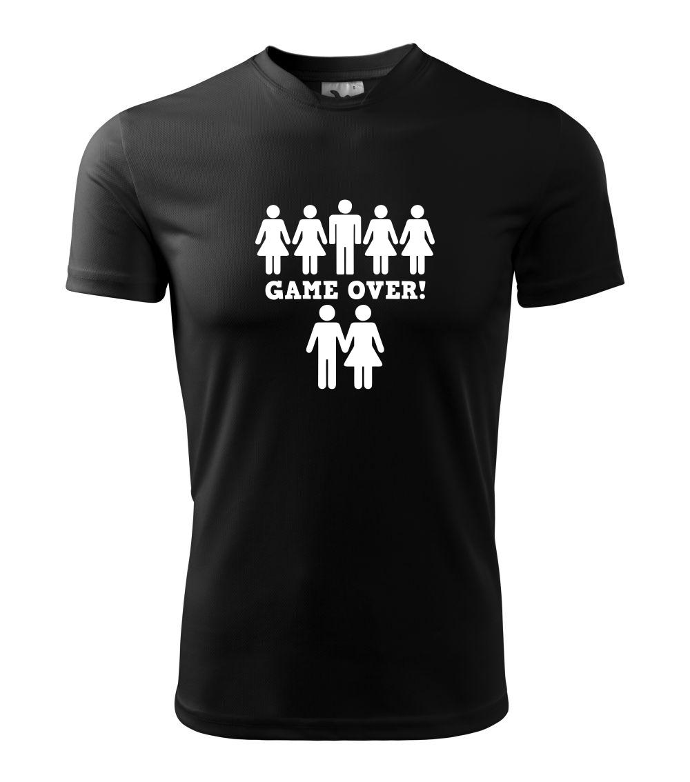 Svadobné tričká - Game over svadba - Pánske tričko Fantasy športové