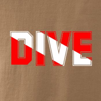 Dive nápis vlajka