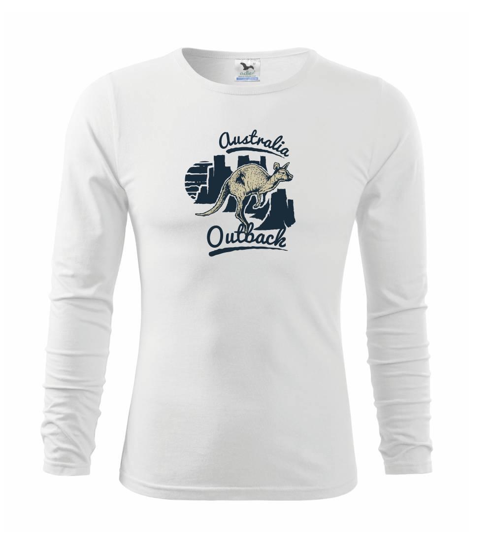 Trička pre cestovateľov - Australia klokan - Tričko detské Long Sleeve