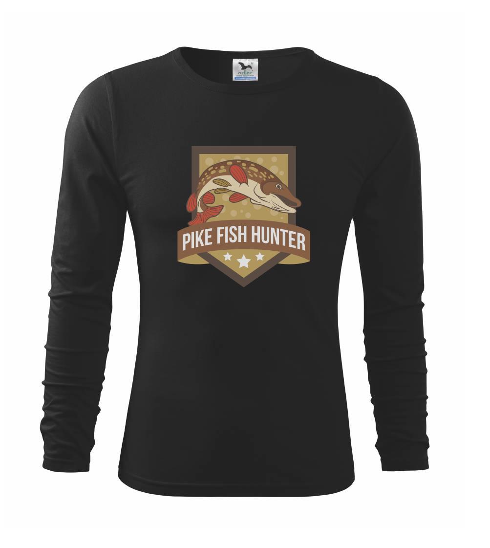 Tričká pre rybárov s potlačou - Šťuka Pike fish hunter - Tričko detské Long Sleeve