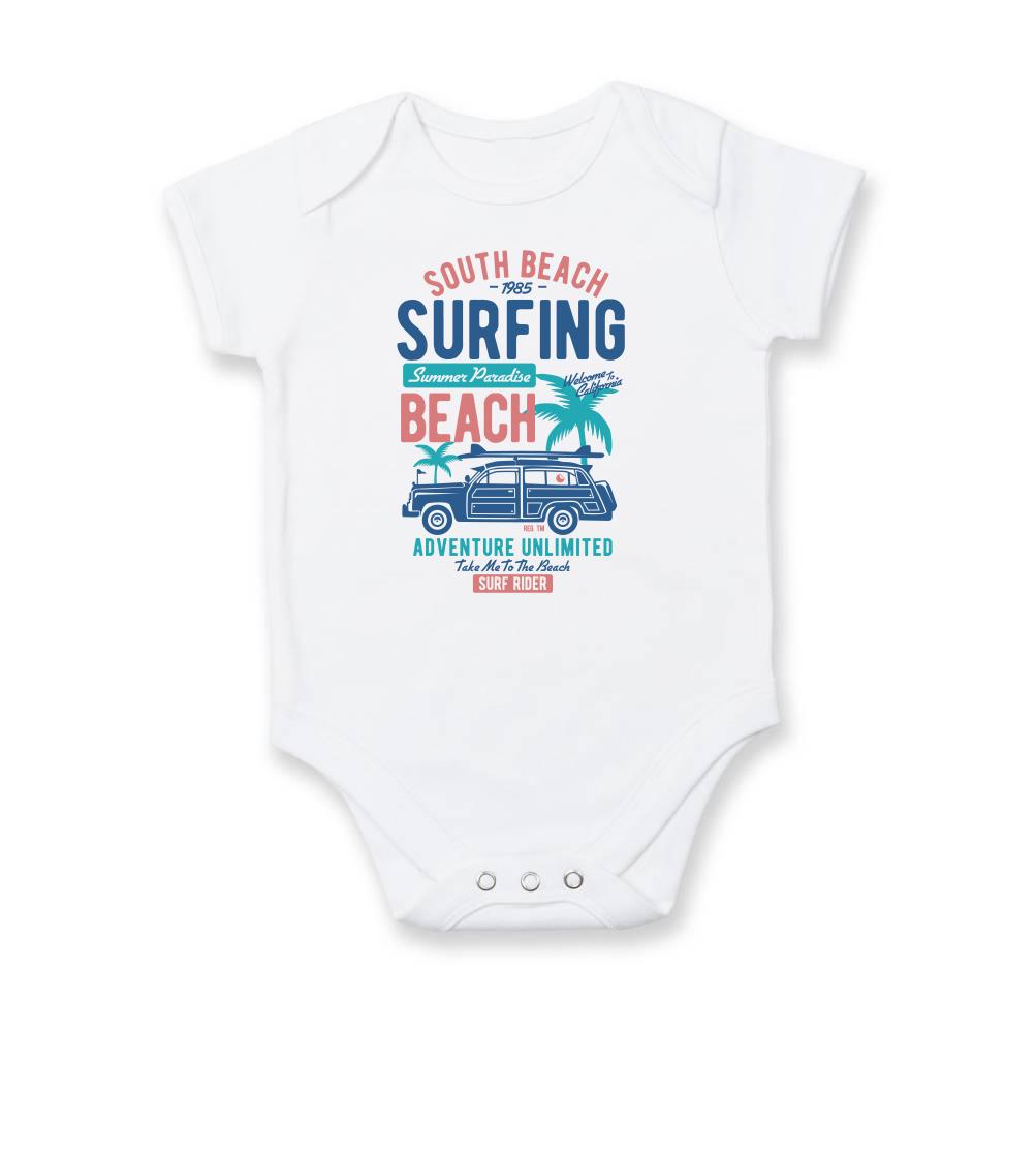 Surferske tričká - South Beach - Body dojčenské s krátkym rukávom