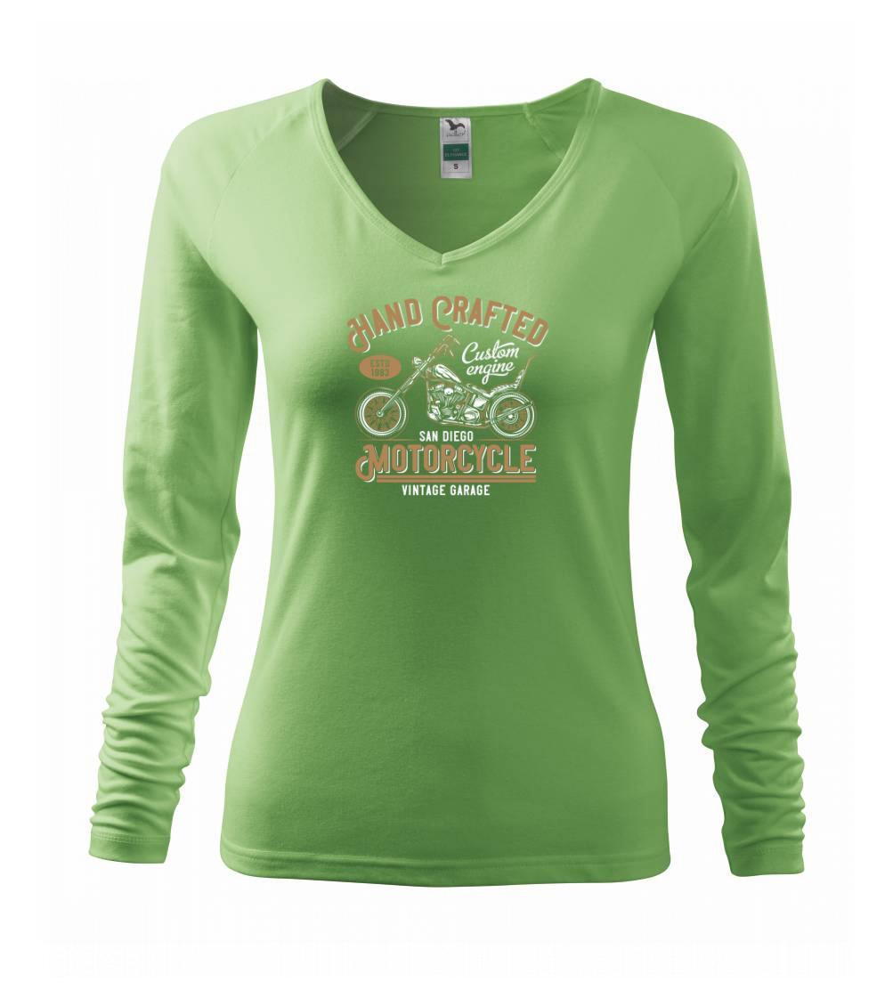 Chopper triko - Hand Crafted Motorcycle - Tričko dámske Elegance