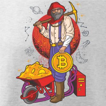 Baník ťaží Bitcoiny