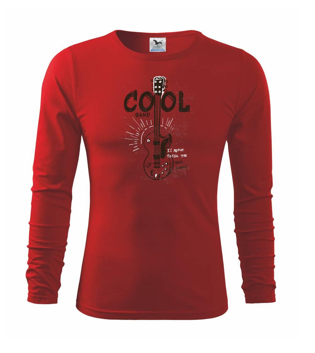 Hudobné tričká - Cool band gitara - Tričko detské Long Sleeve