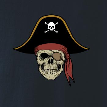  Pirátska lebka s klobúkom