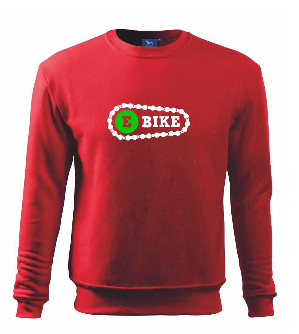 Tričko ako darček pre cyklistu - Ebike reťaz - Mikina Essential detská