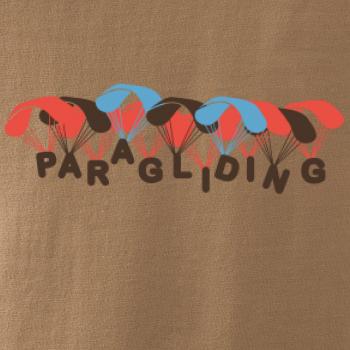 Paragliding nápis s padáky