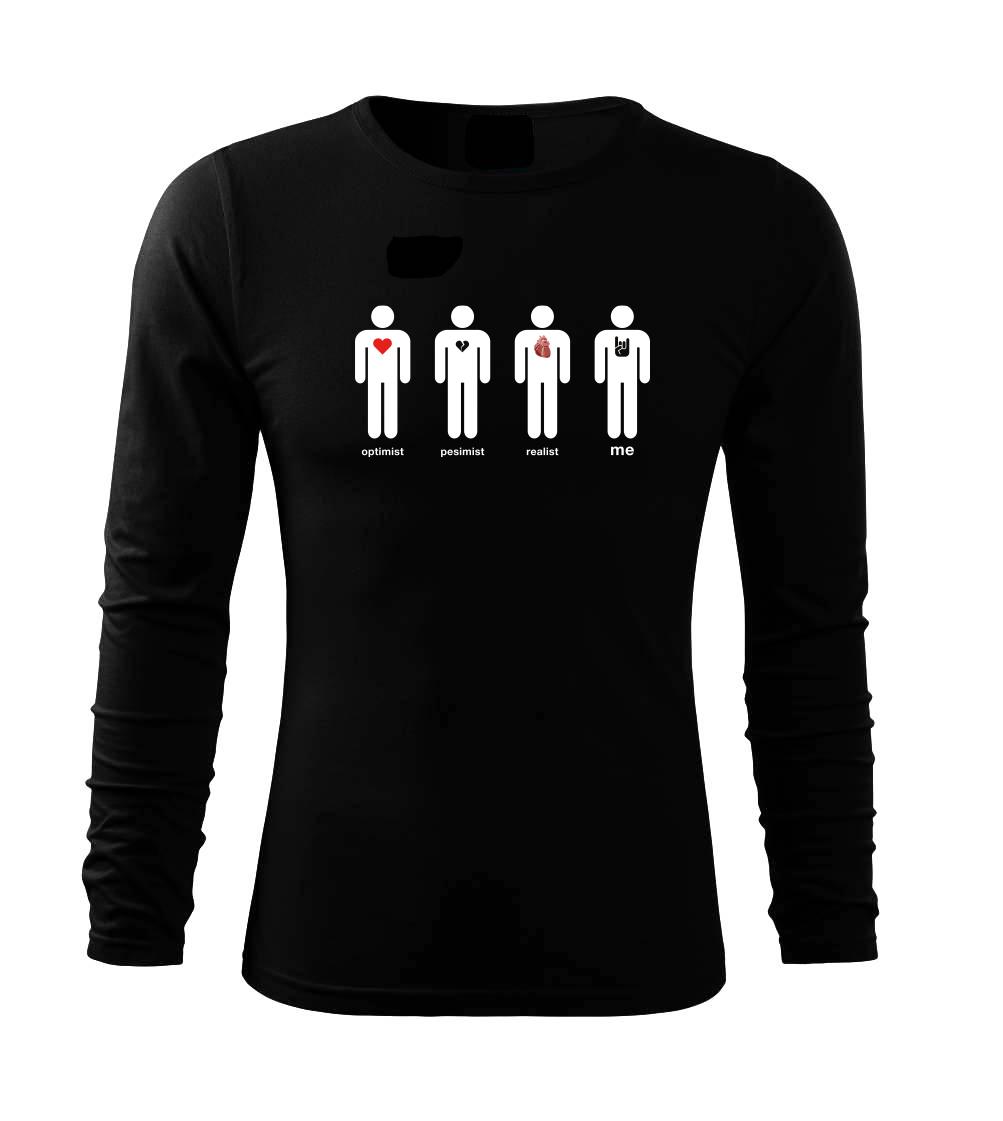 Metal heart (Hana-creative) - Tričko s dlhým rukávom FIT-T long sleeve
