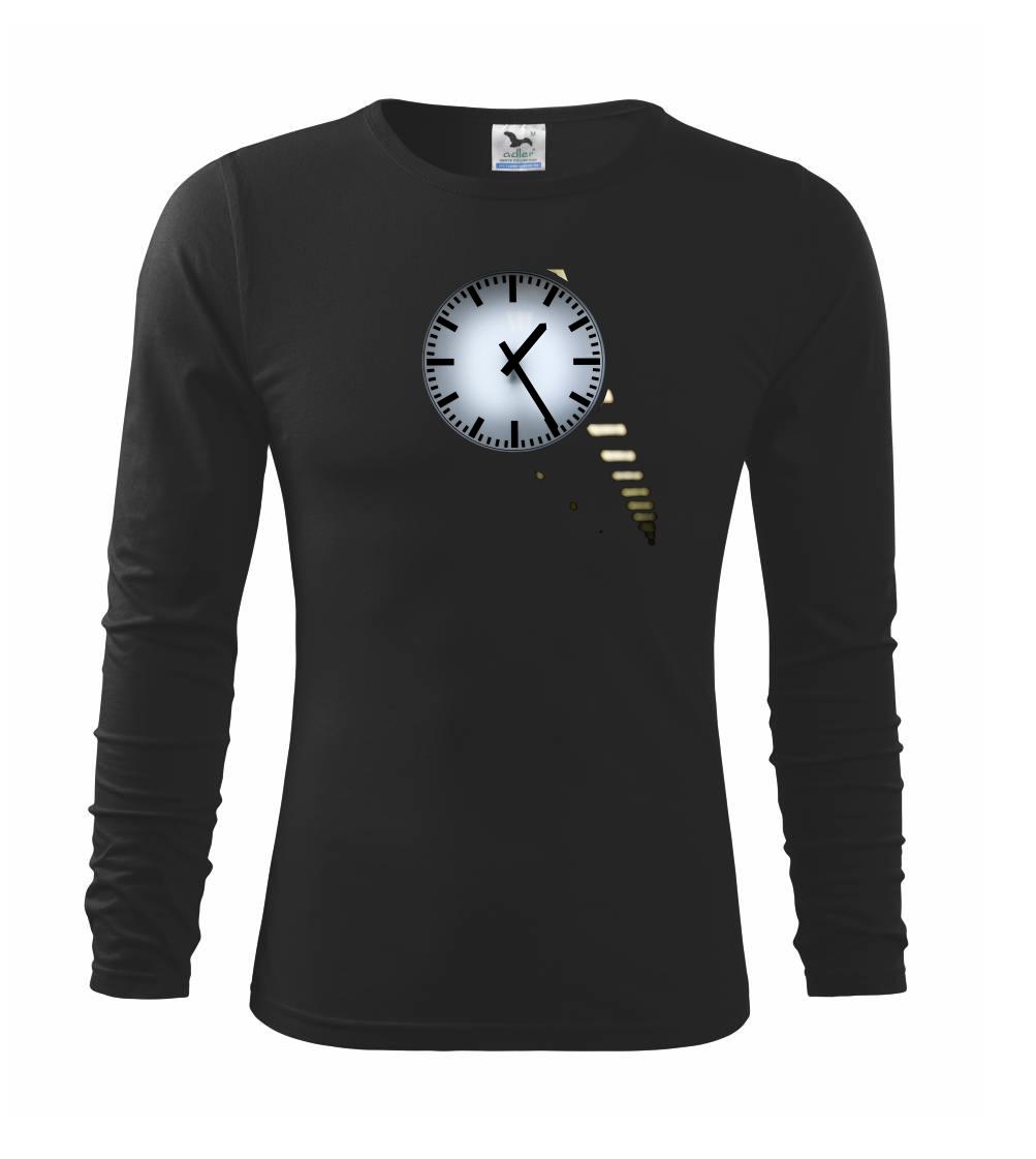 Grafické tričká - Staré hodiny - Tričko detské Long Sleeve